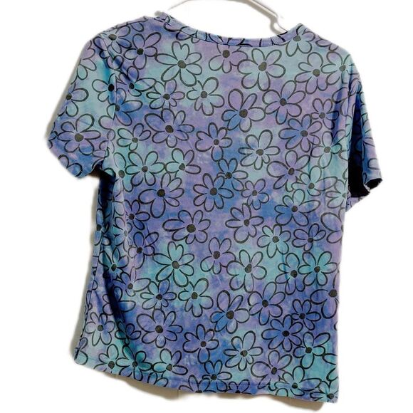 No Boundaries Blue Floral Top - Picture 2 of 4